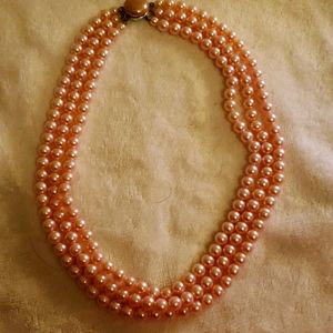 Vintage faux pearl necklace